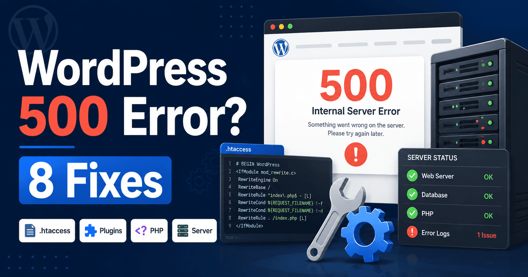 WordPress 500 Internal Server Error troubleshooting guide