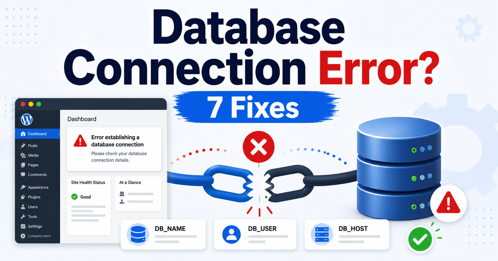 WordPress database connection error troubleshooting guide