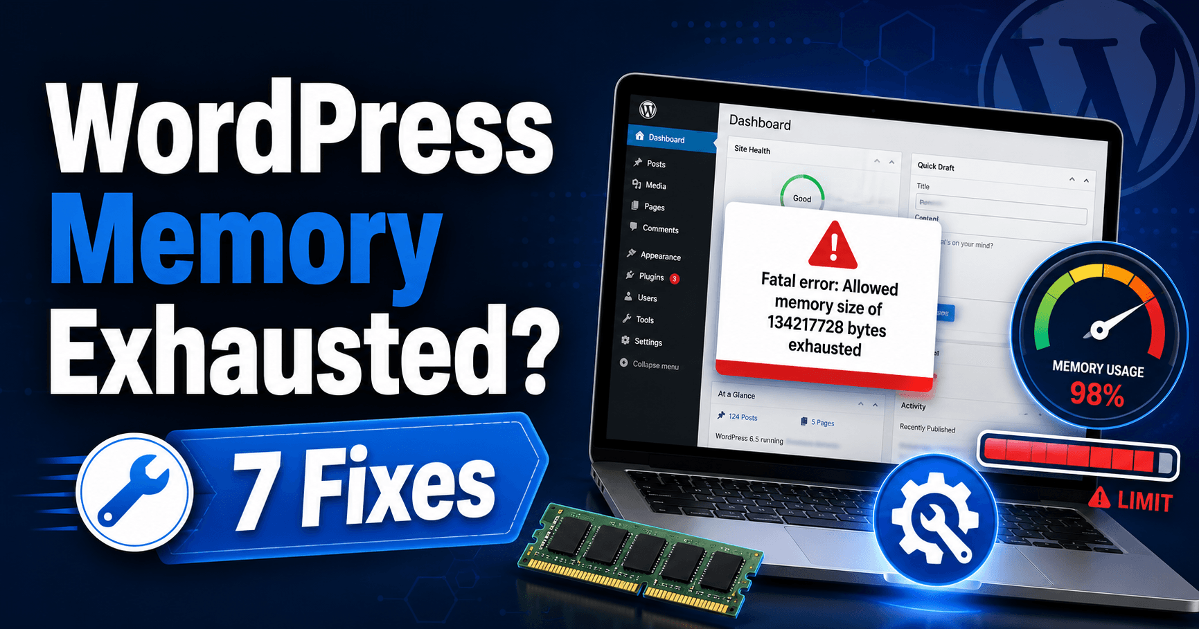 WordPress memory exhausted error troubleshooting guide