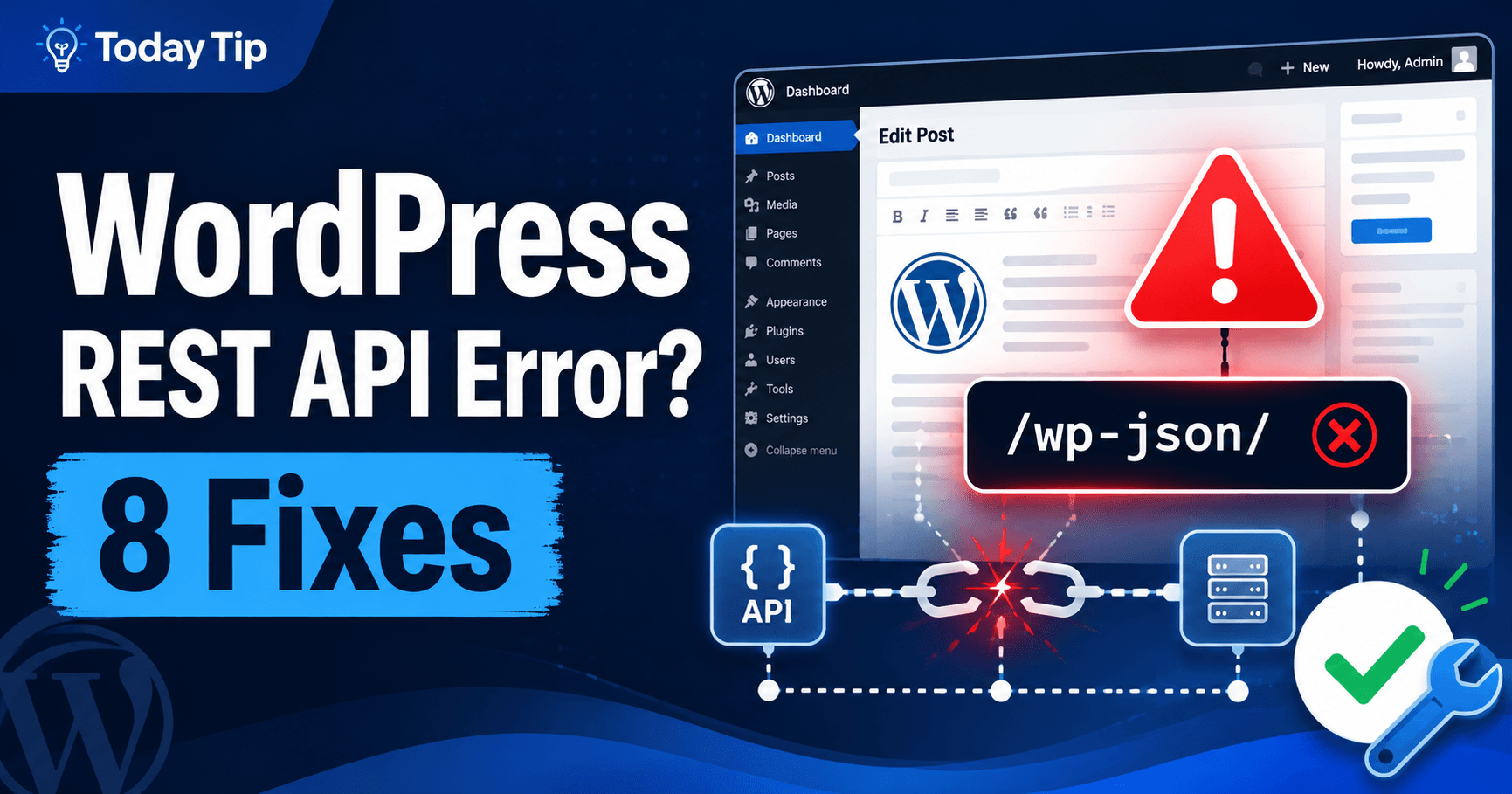 WordPress REST API error troubleshooting guide