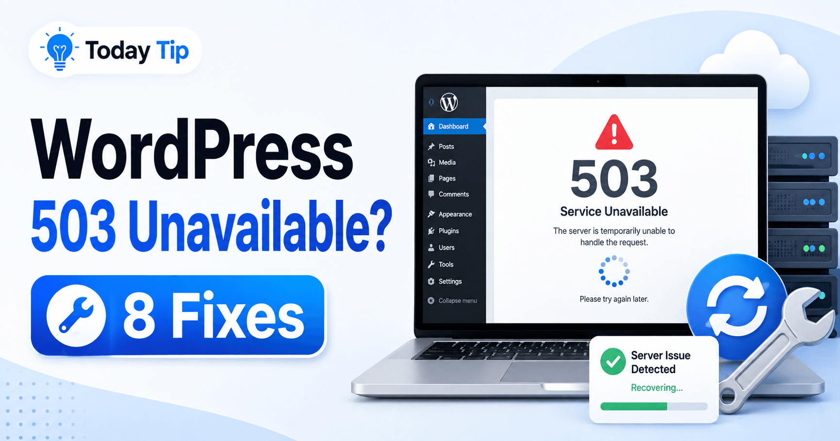 WordPress 503 Service Unavailable troubleshooting guide