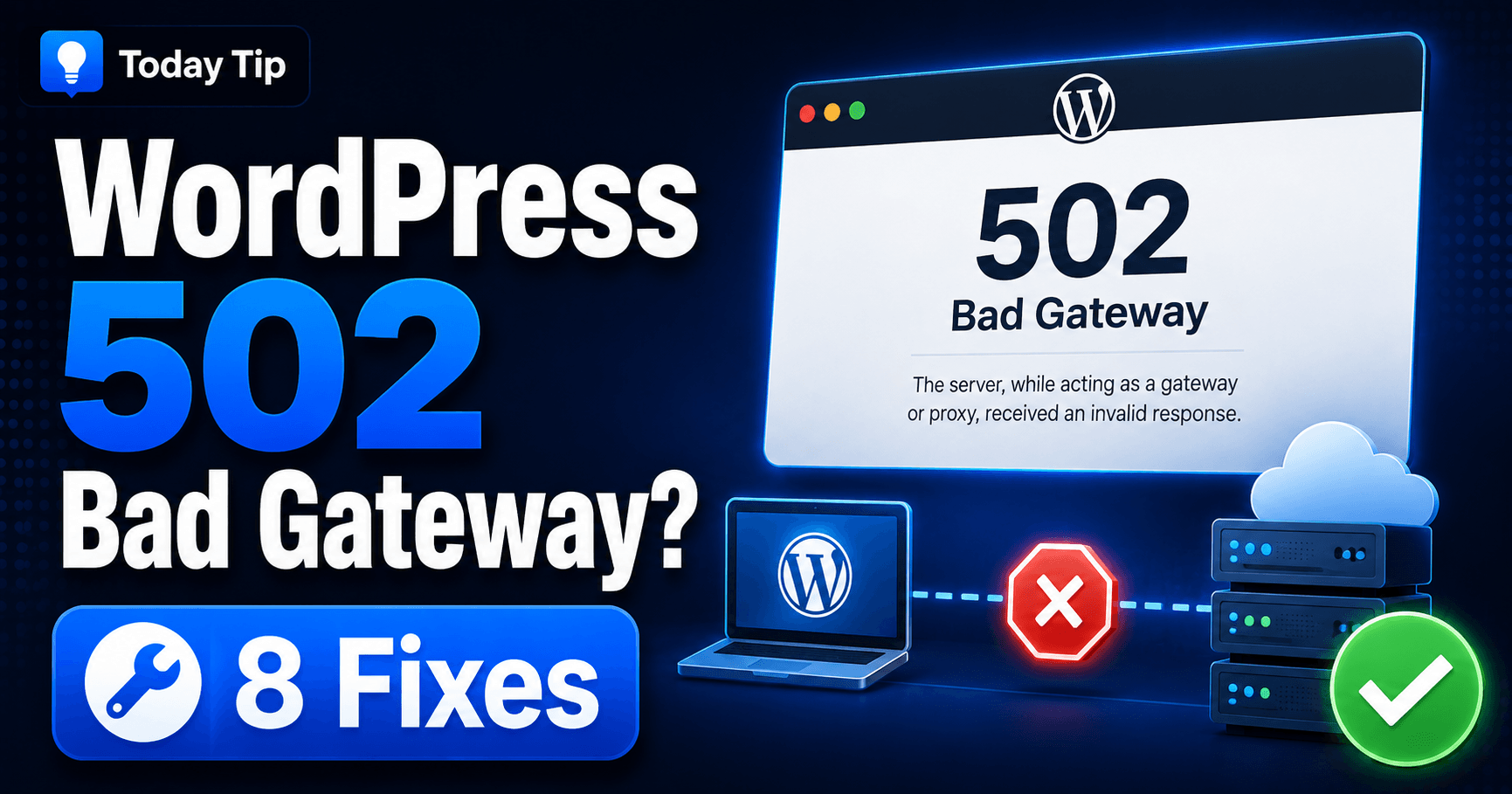 WordPress 502 Bad Gateway recovery guide