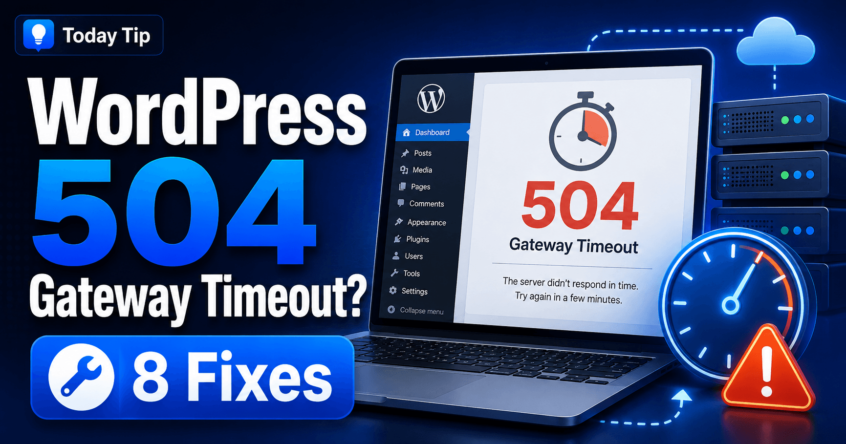 WordPress 504 Gateway Timeout troubleshooting guide