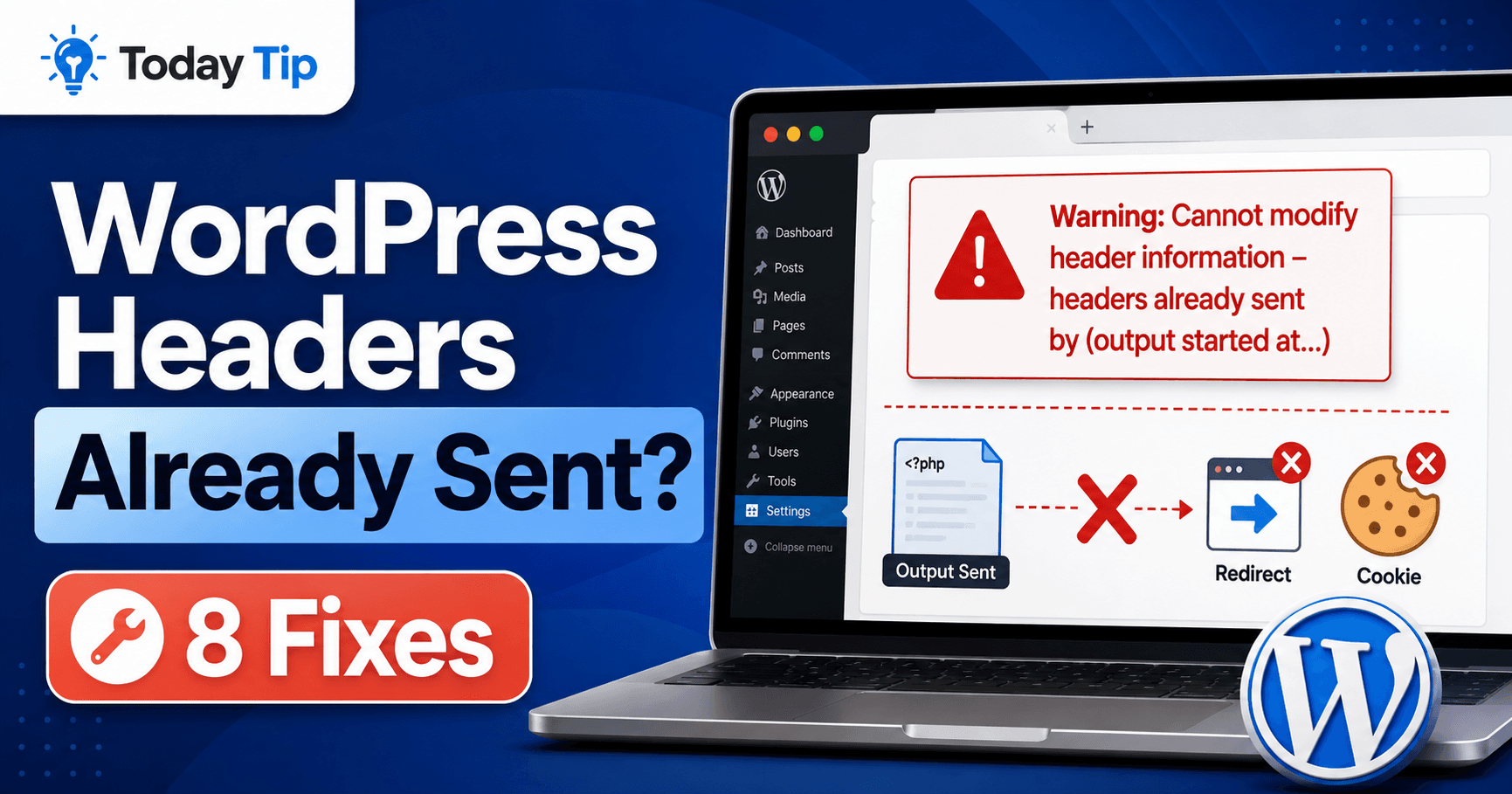 WordPress headers already sent troubleshooting guide