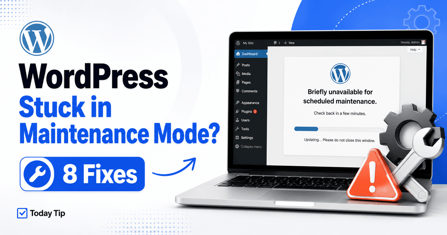 WordPress stuck in maintenance mode troubleshooting guide