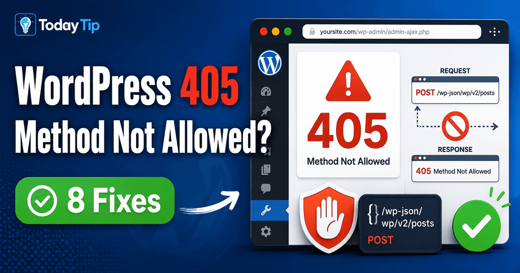 WordPress 405 Method Not Allowed troubleshooting guide