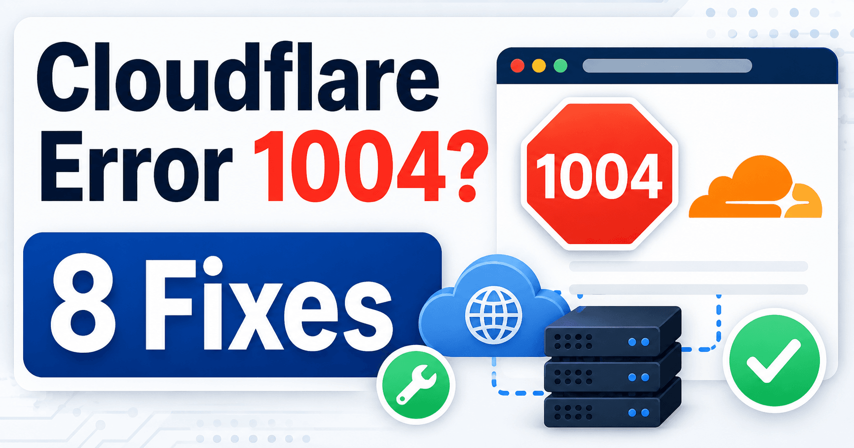 WordPress Cloudflare Error 1004 troubleshooting guide