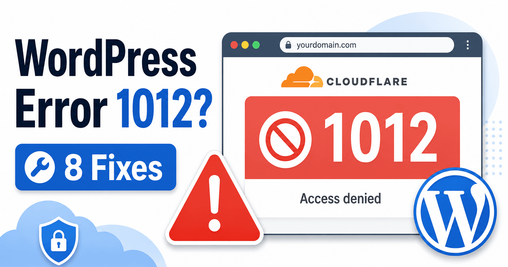 WordPress Cloudflare Error 1012 troubleshooting guide