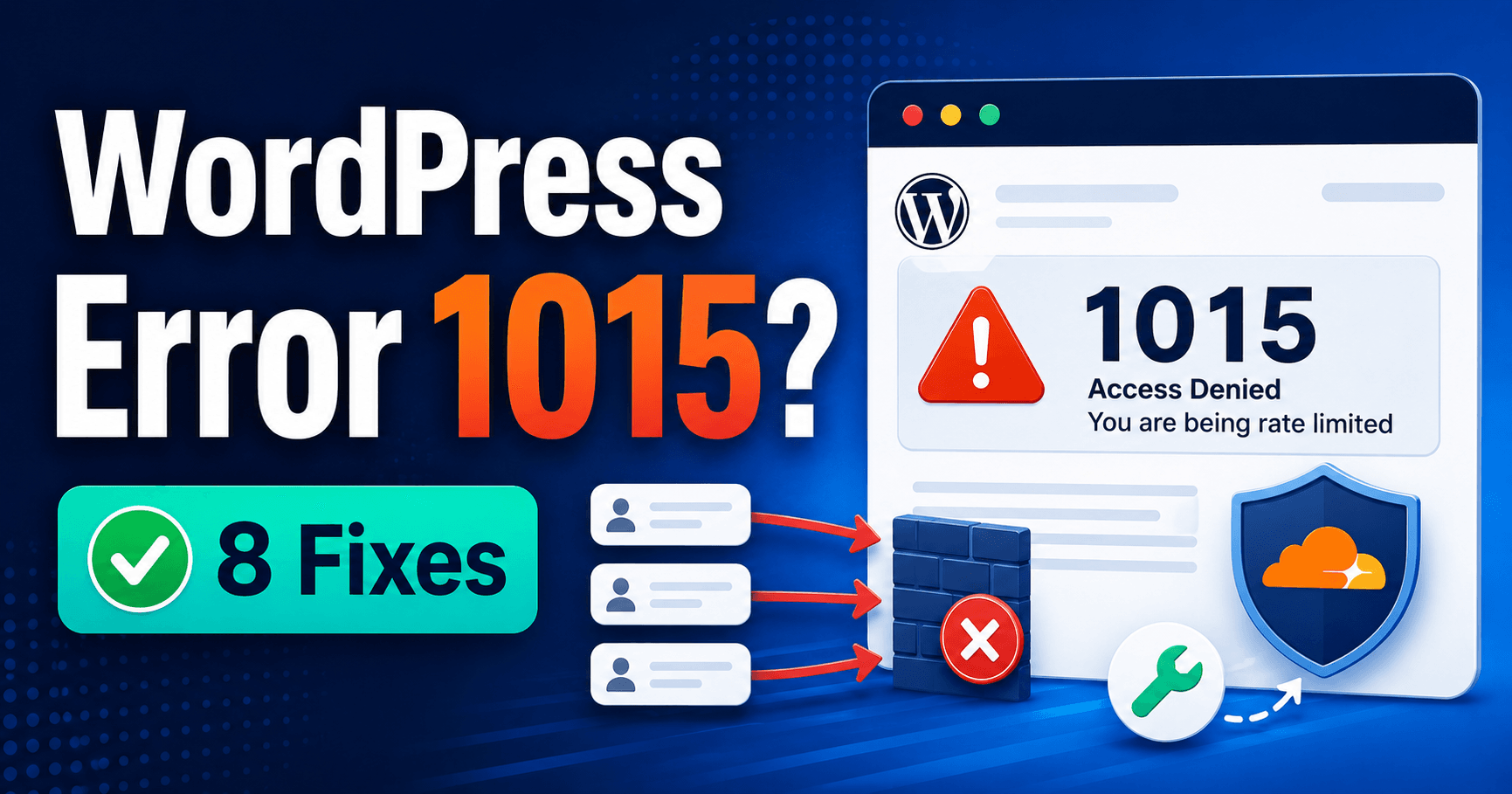 WordPress Cloudflare Error 1015 troubleshooting guide