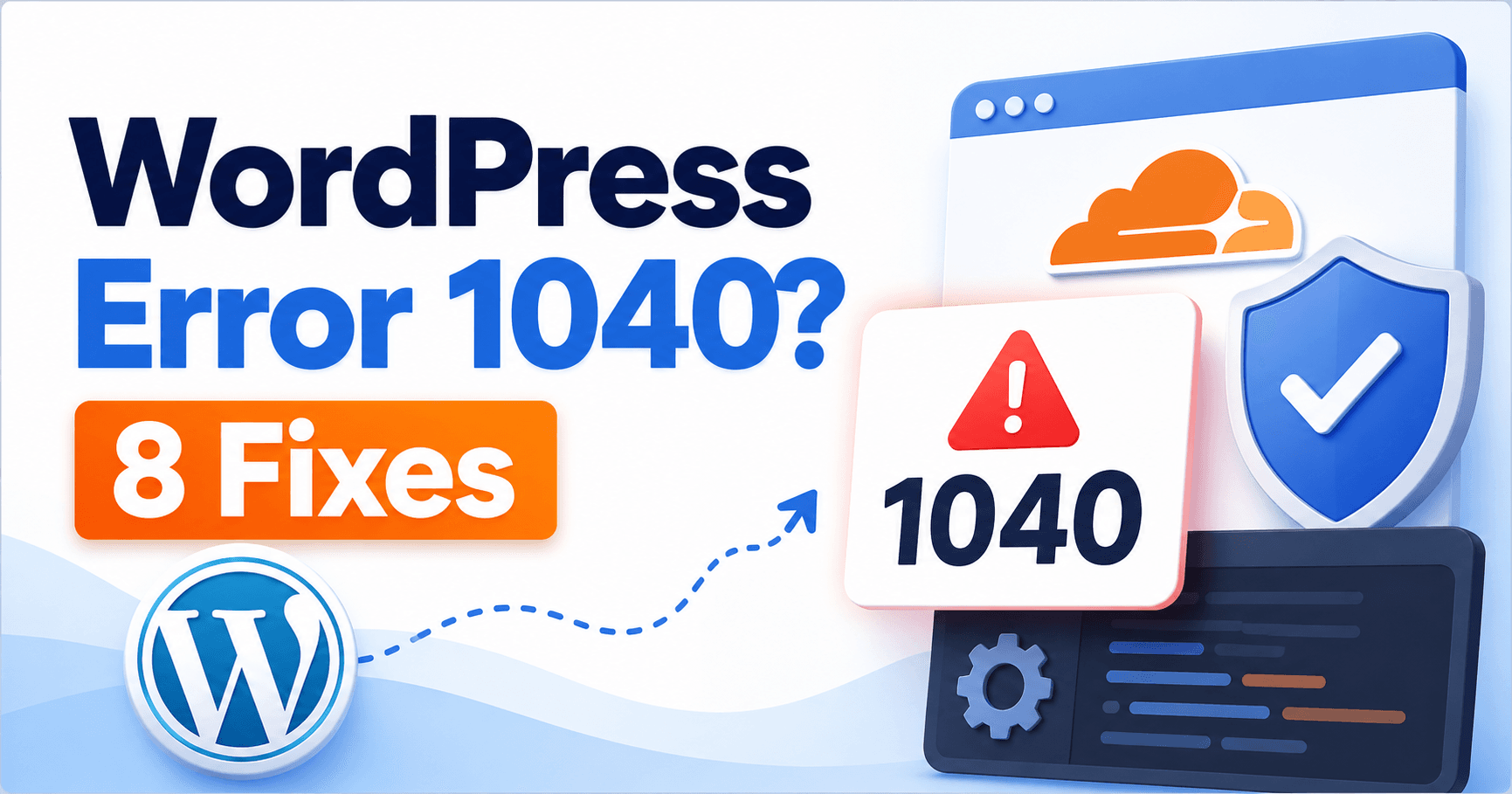 WordPress Cloudflare Error 1040 troubleshooting guide