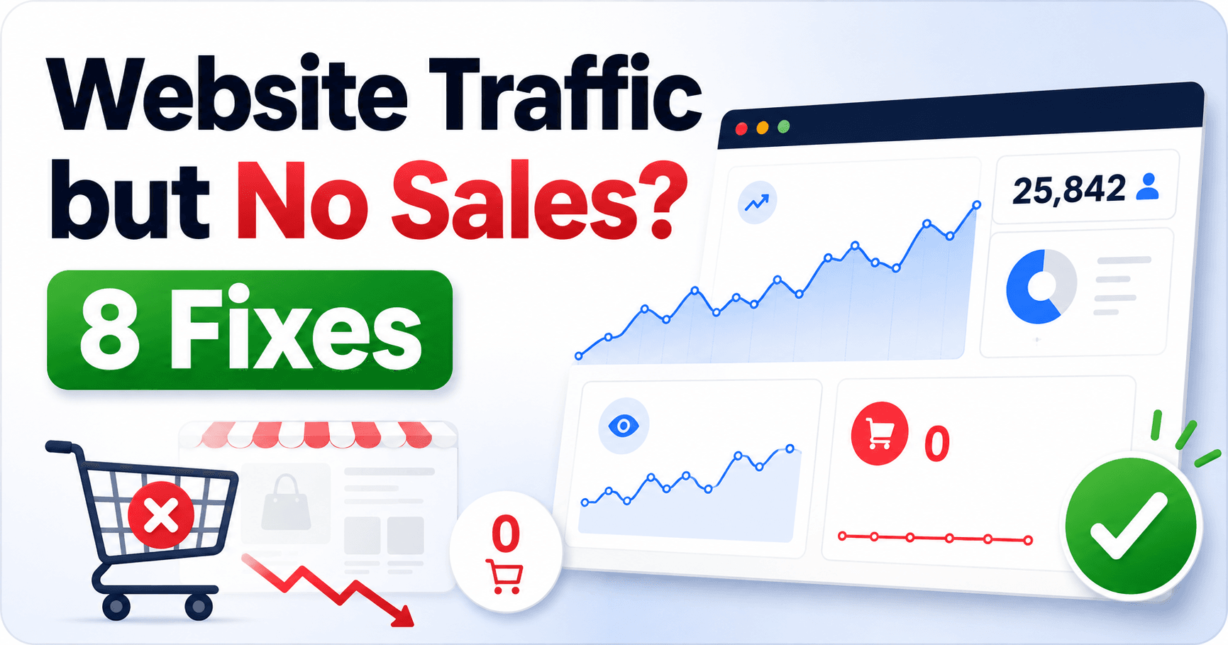 Website traffic but no sales conversion guide